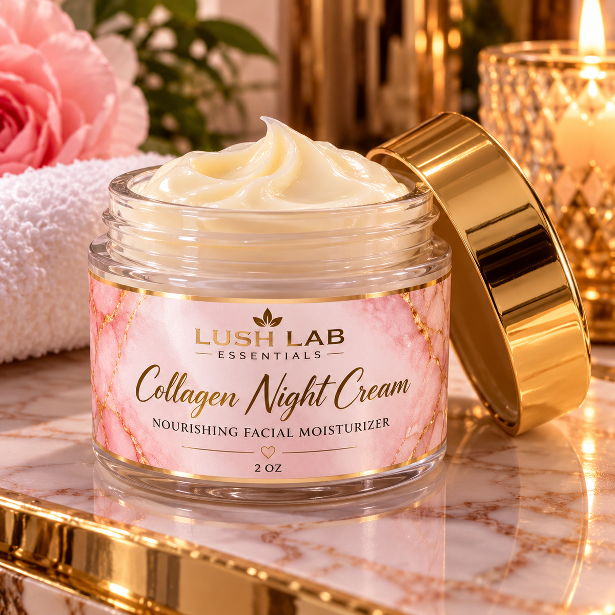 Collagen Night Cream| Nourishing Facial Moisturizer