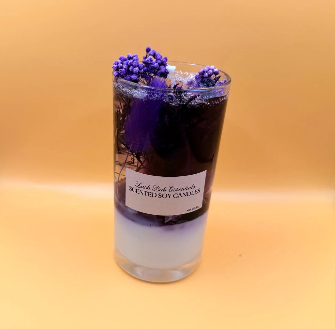 Lavender Botanical Scented Soy Candle